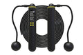 Smart Digital Jump Rope for Accurately Counts Jumps Sets Goals and Monitors Progress -Black