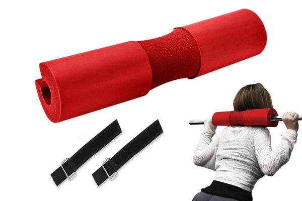 Barbell Pad Shoulder Pad Squat Pad For Weightlifting Lunges And Hip Thrusts -Red