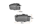 Cycling Rear Rack Water-resistant Storage Bottle Luggage Bag Bike Rear Pannier Bag - Grey