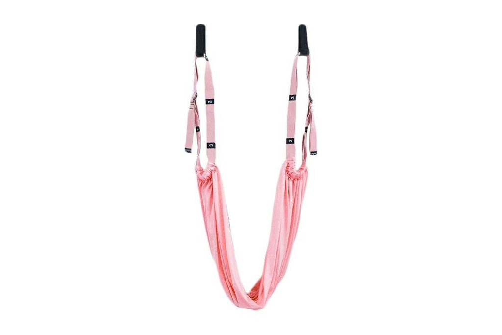 Stretching Exercise Belt Ballet Band Leg with Door Anchor Flexibility Trainer for Dance Aerial Yoga Ballet -Pink