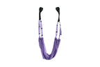 Stretching Exercise Belt Ballet Band Leg with Door Anchor Flexibility Trainer for Dance Aerial Yoga Ballet -Purple