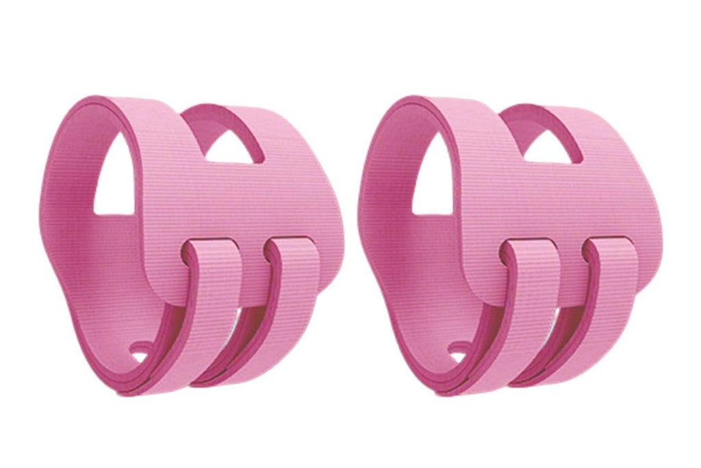 2PCS Ulnar Wrist Support Brace Adjustable for Sports Yoga Fitness - Pink