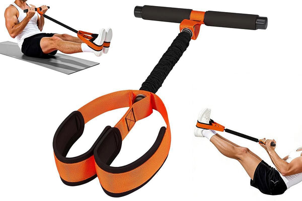 Pedal Resistance Band with Handle Home Exercise 55lbs