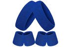 2 Pack Sweatbands Sports Headband for Tennis Badminton Yoga - Dark Blue