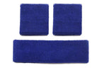 2 Pack Sweatbands Sports Headband for Tennis Badminton Yoga - Dark Blue