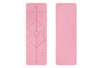 TPE Yoga Mat Exercise Fitness Sport Non Slip Workout Mat with Body Alignment Lines