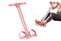 Pedal Resistance Band with Handles Adjustable Detachable Multifunction Pedal Resistance Band for Abs Arms Waist Legs Home Fitness - Pink