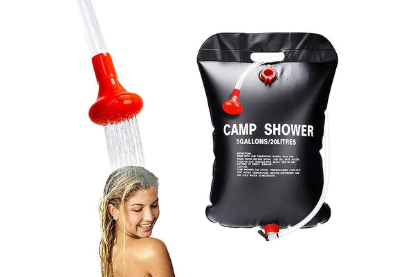 20L Camp Shower Bag Portable Solar Shower Bag Outdoor Shower Bag