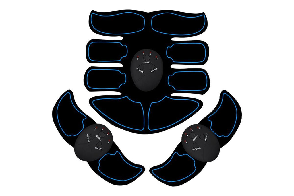 3Pcs Muscle Training ABS Stimulator Stimulator -Blue