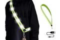 Rechargeable Running Gear LED Reflective Belt Sash Professional Safety Gear Safety Belt -White