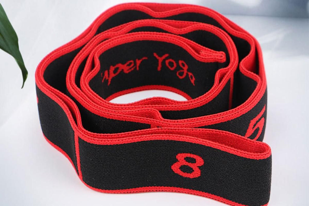 8 Level Yoga Resistance Bands Set 3 Pack Elastic Fitness Stretch Bands