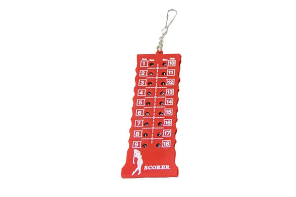 18 Hole Golf Score Counter Stroke Counter -Red