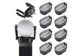 8Pcs Foldable Golf Ball Pick Up Claw Sucker Put On Putter Grip Golf Ball Pick Up Retriever Grabber Golf Accessories