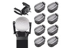 8Pcs Foldable Golf Ball Pick Up Claw Sucker Put On Putter Grip Golf Ball Pick Up Retriever Grabber Golf Accessories