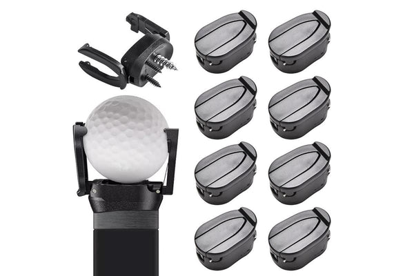 8Pcs Foldable Golf Ball Pick Up Claw Sucker Put On Putter Grip Golf Ball Pick Up Retriever Grabber Golf Accessories