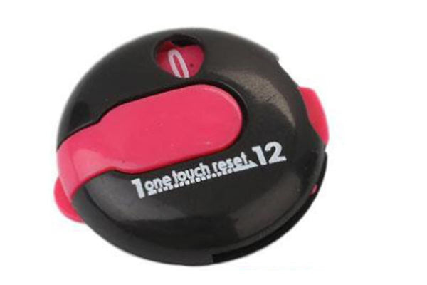 Golf Stroke Counter - Clip-On Score Keeper for Gloves & Hats (3 Colors) - Black