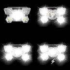 USB Rechargeable LED Headlamp with 4 Modes for Camping Fishing & Outdoor