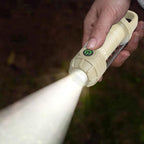 LED Camping Keychain Light - Mini Lantern with Hook for Outdoor Use Khaki