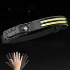 Rechargeable Head Torch Motion Sensor USB Headlamp for Outdoor Activities
