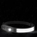 Rechargeable Head Torch Motion Sensor USB Headlamp for Outdoor Activities