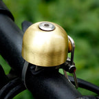 Retro Bike Bell Copper Crisp Cycling Bicycle Handlebar Bell Alarm Ring Gold