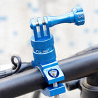 360-Degree Rotating Bike Handlebar Mount for GoPro Hero 13 12 11 Cameras Blue