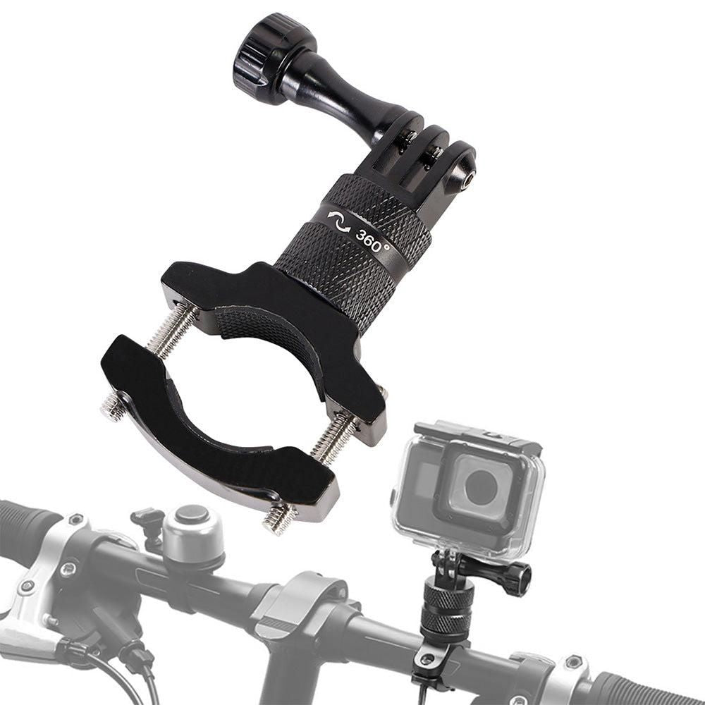 360-Degree Rotating Bike Handlebar Mount for GoPro Hero 13 12 11 Cameras Blue