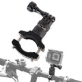 360-Degree Rotating Bike Handlebar Mount for GoPro Hero 13 12 11 Cameras Black