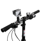 360-Degree Rotating Bike Handlebar Mount for GoPro Hero 13 12 11 Cameras Black