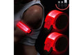 2Pcs Rechargeable Glowing Bracelet LED Slap Wristband Night Running Security Armband Strap Red