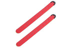 2Pcs Rechargeable Glowing Bracelet LED Slap Wristband Night Running Security Armband Strap Red