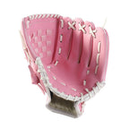 1X Baseball Glove Softball Training Mitt Left Hand Gloves for Adult Pink - S