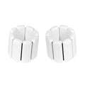 1Pair Adjustable Wrist Ankle Weight Bangles Wearable Fitness Training Bangles - White