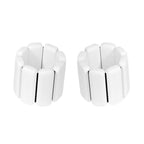 1Pair Adjustable Wrist Ankle Weight Bangles Wearable Fitness Training Bangles - White