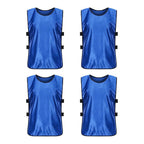 4Pcs Scrimmage Training Vest Team Sports Games Practice Jersey Green