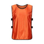 4Pcs Scrimmage Training Vest Team Sports Games Practice Jersey Orange
