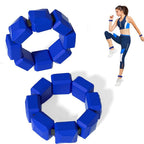 Pair of Silicone Wrist Ankle Weights Unisex Strength Training Set for Walking Running Gym Grey