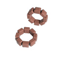 Pair of Silicone Wrist Ankle Weights Unisex Strength Training Set for Walking Running Gym Brown