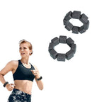 Pair of Silicone Wrist Ankle Weights Unisex Strength Training Set for Walking Running Gym Brown