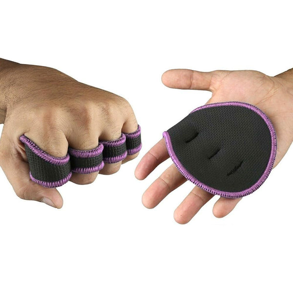 Four-Finger Gym Palm Grip Gloves Non-Slip Weight Lifting Gloves for Men & Women Purple