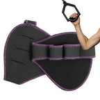 Four-Finger Gym Palm Grip Gloves Non-Slip Weight Lifting Gloves for Men & Women Purple
