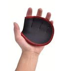 Four-Finger Gym Palm Grip Gloves Non-Slip Weight Lifting Gloves for Men & Women Red