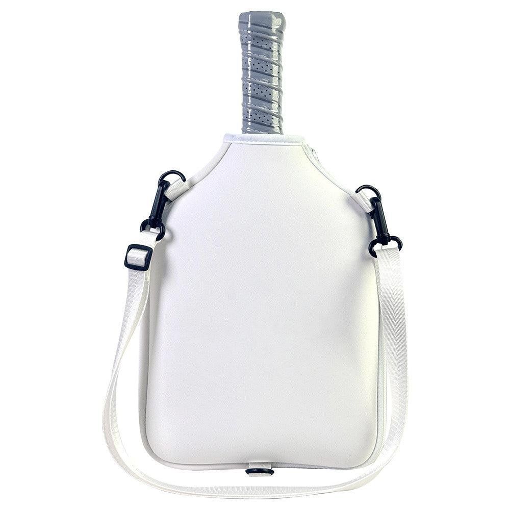 Pickleball Paddle Bag with Adjustable Shoulder Strap and Hanging Hook Orange