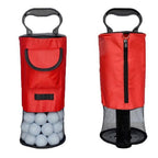 Portable Golf Ball Retriever Shag Bag - Holds Up to 70 Balls Red