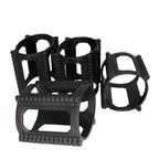 4 Pieces Skater Trick Trainers Silicone Skateboard Wheel Stop Covers Skater Skill Training Tools Black