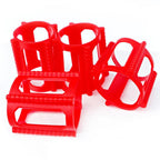 4 Pieces Skater Trick Trainers Silicone Skateboard Wheel Stop Covers Skater Skill Training Tools Red