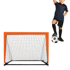 Portable Soccer Goal Net Quick Set-up Training Equipment for Backyard Soccer Orange