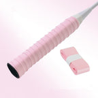 10 Pcs Tennis Racket Grip Tape PU Anti-Slip Overgrip Pink