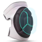 Pair of Knee Pads Anti-Slip Knee Protector Braces for Work Sports Grey - M