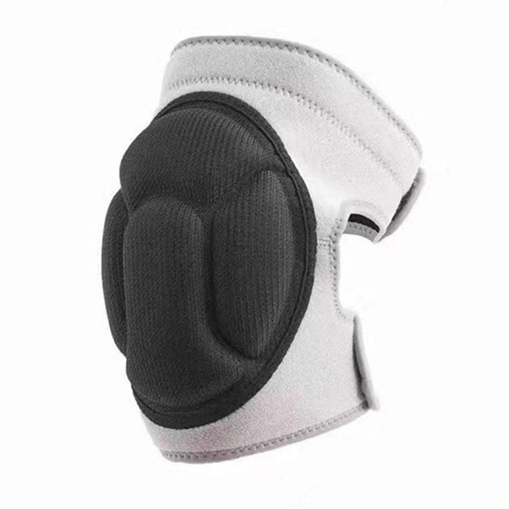 Pair of Knee Pads Anti-Slip Knee Protector Braces for Work Sports Grey - M